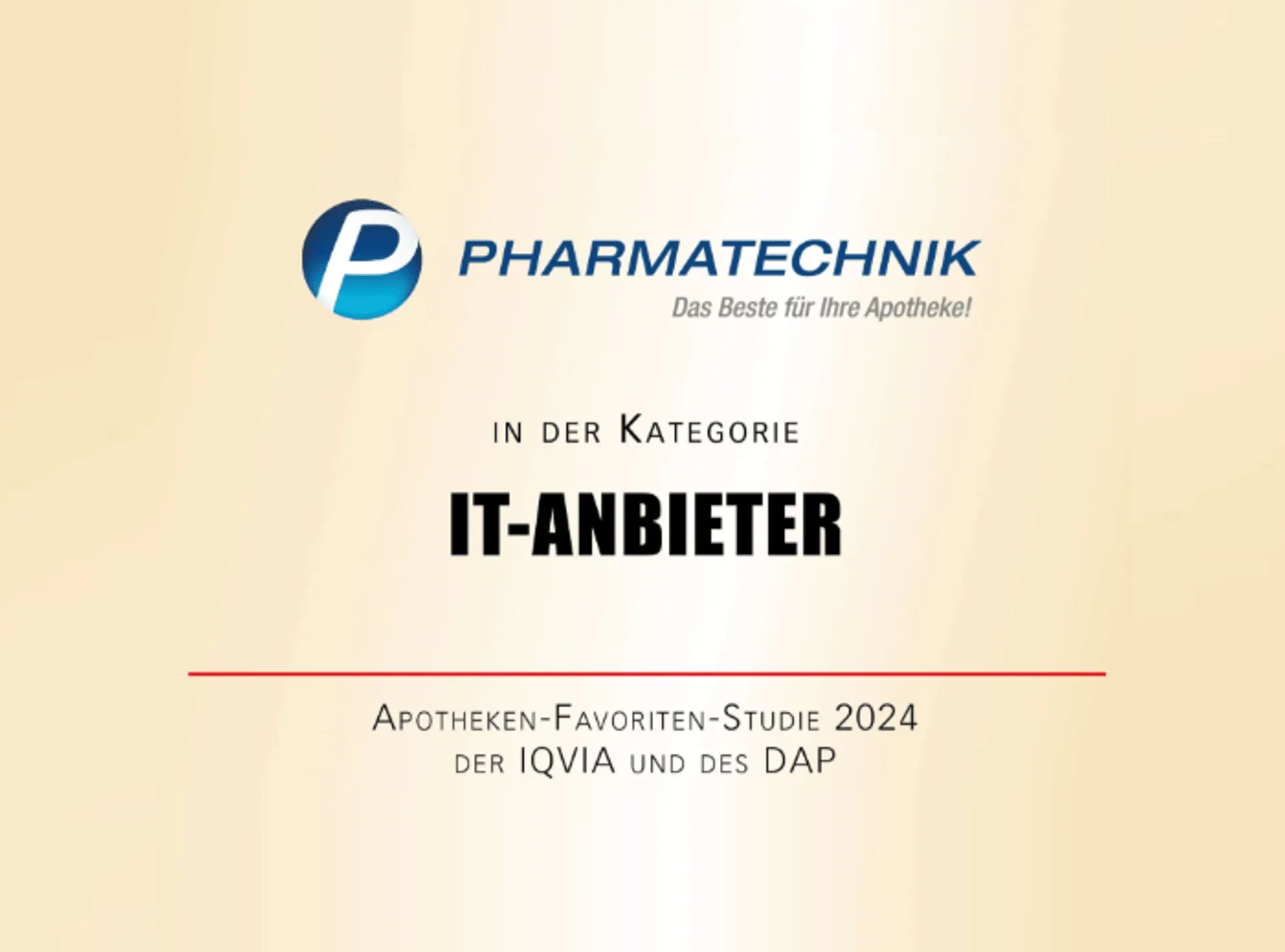 Erster Platz in der Kategorie "IT-Anbieter"